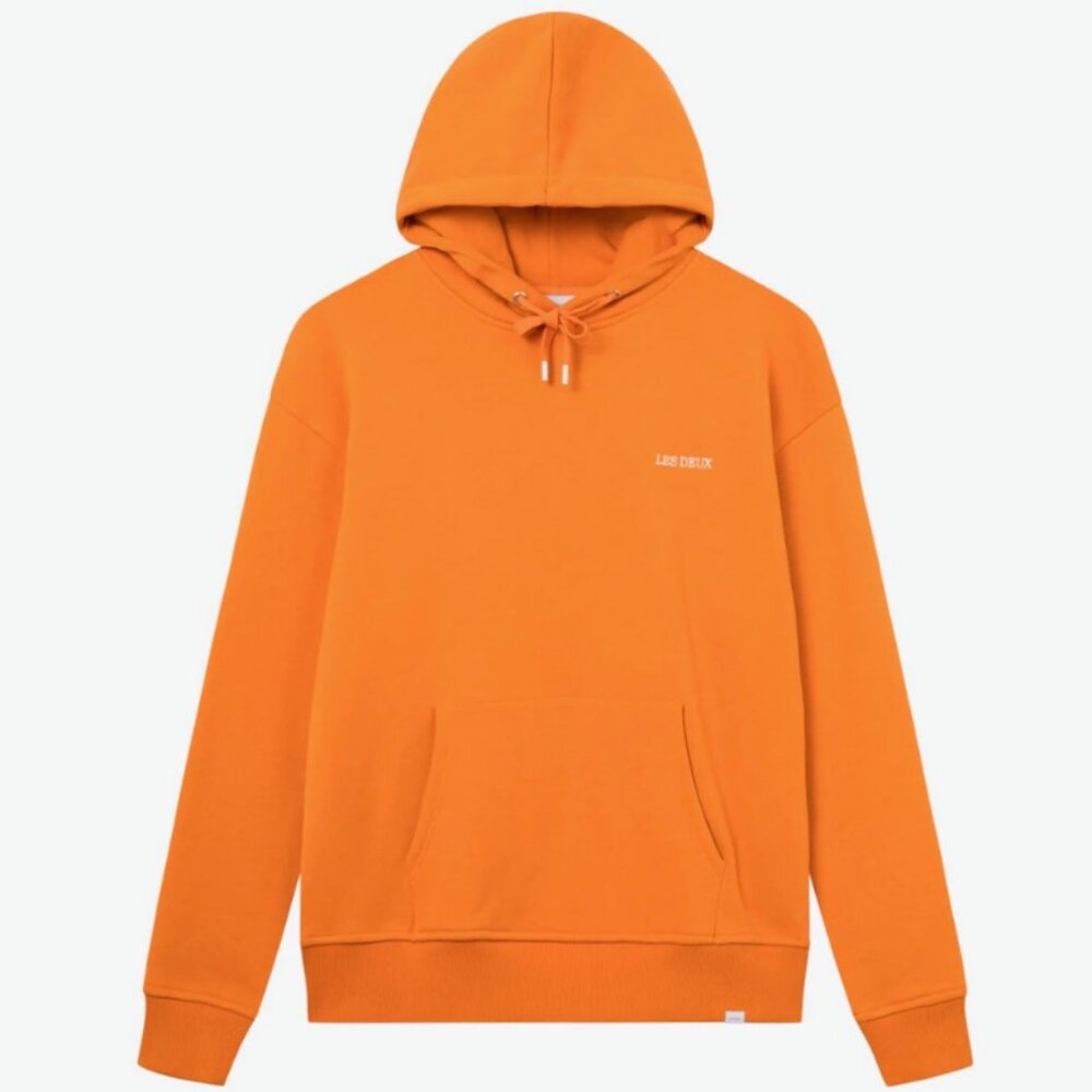 Les Deux Orange Hoodie in Size Medium